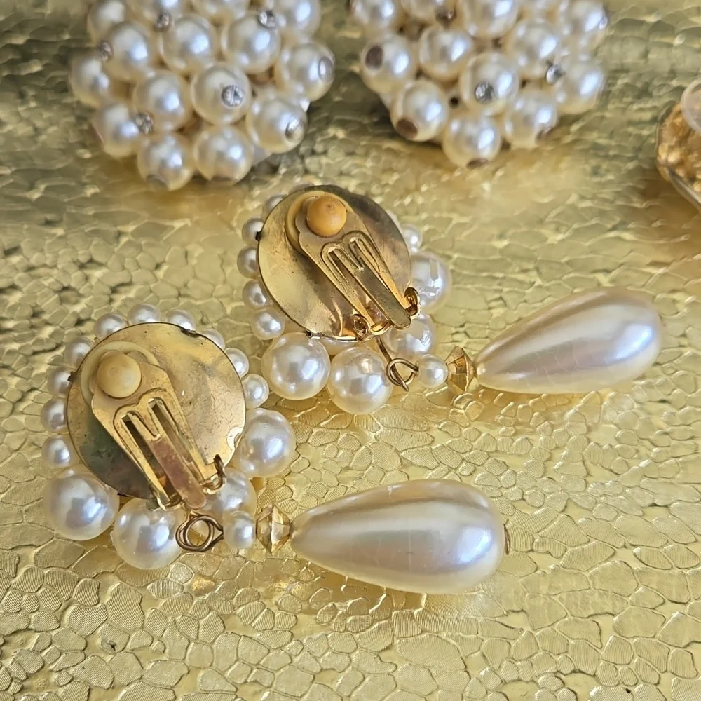 Pearls pearls and pearls earrings - Picture 6 of 10